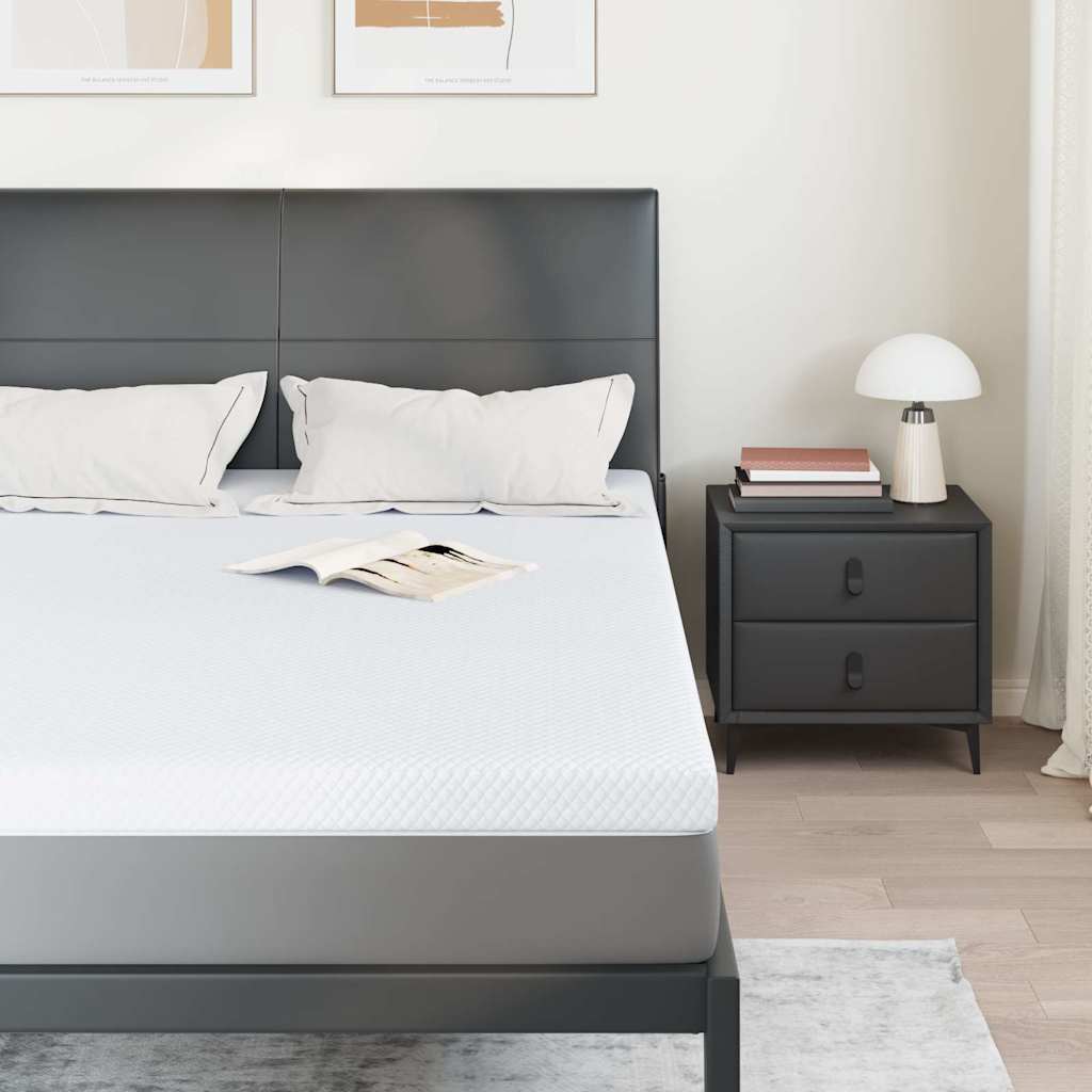Topper per materasso Bianco 140 x 190 cm Tessuto Jacquard