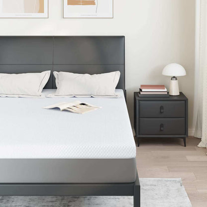 Topper per materasso Bianco 160 x 200 cm Tessuto Jacquard
