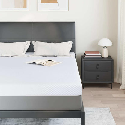 Topper per materasso Bianco 160 x 200 cm Tessuto Jacquard