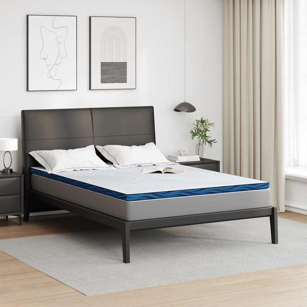 Topper per materasso Bianco 140 x 190 cm Tessuto Jacquard