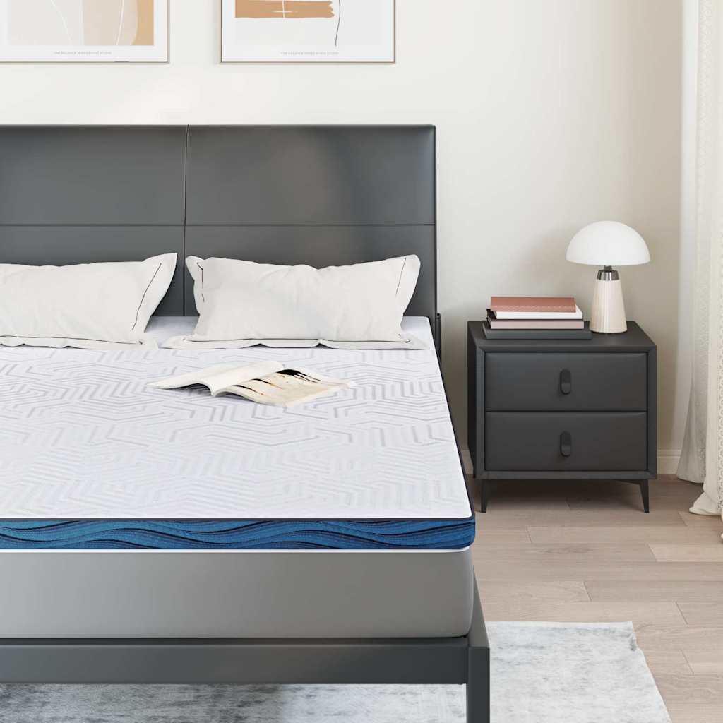 Topper per materasso Bianco 160 x 200 cm Tessuto Jacquard