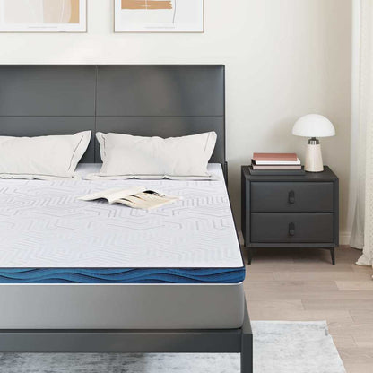 Topper per materasso Bianco 160 x 200 cm Tessuto Jacquard