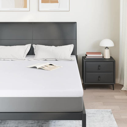 Topper per materasso Bianco 140 x 190 cm Tessuto Jacquard