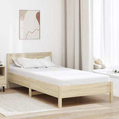 Materasso Bianco 90 x 200 cm Tessuto Jacquard
