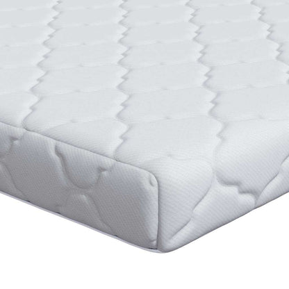 Materasso Bianco 90 x 200 cm Tessuto Jacquard