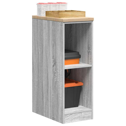 Armadietto da Garage Grigio Sonoma 30x51x85 cm