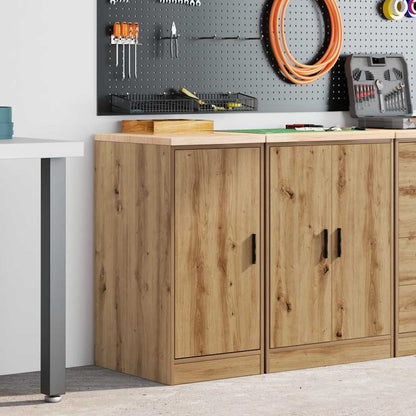 Armadietto per Garage in Rovere Artigianale 40x51x85 cm