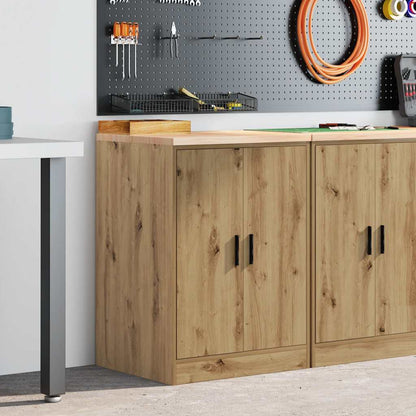 Armadietto per Garage in Rovere Artigianale 60x51x85 cm