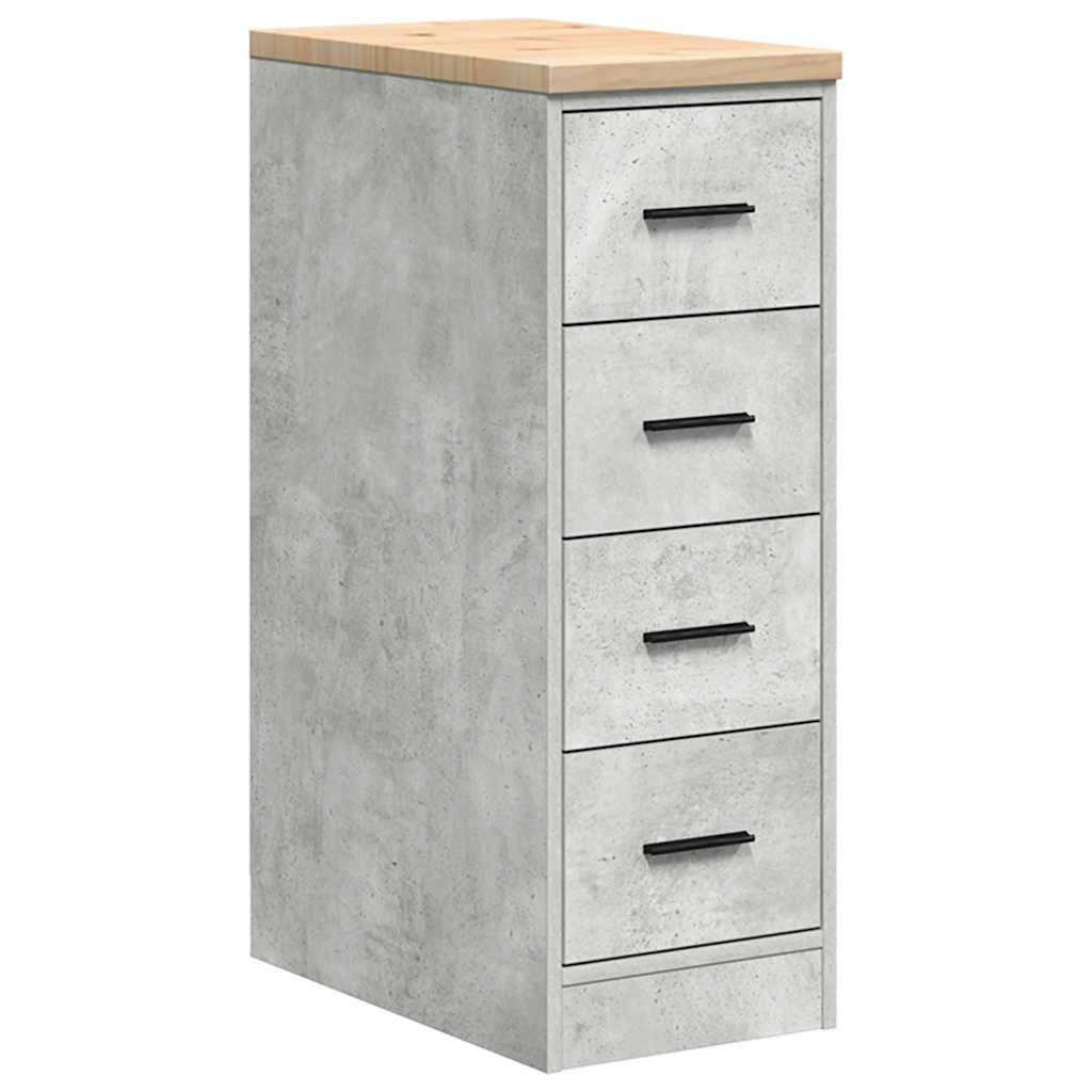 Armadietto da Garage Grigio cemento 30x51x85 cm