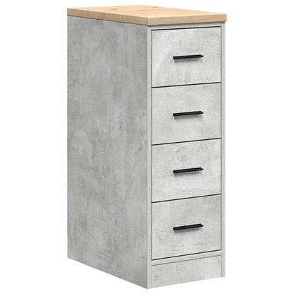 Armadietto da Garage Grigio cemento 30x51x85 cm
