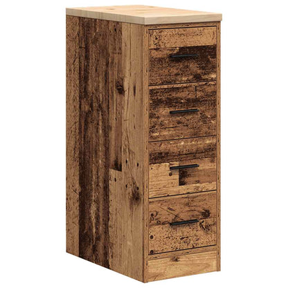 Armadietto per Garage in Legno Vecchio 30x51x85 cm