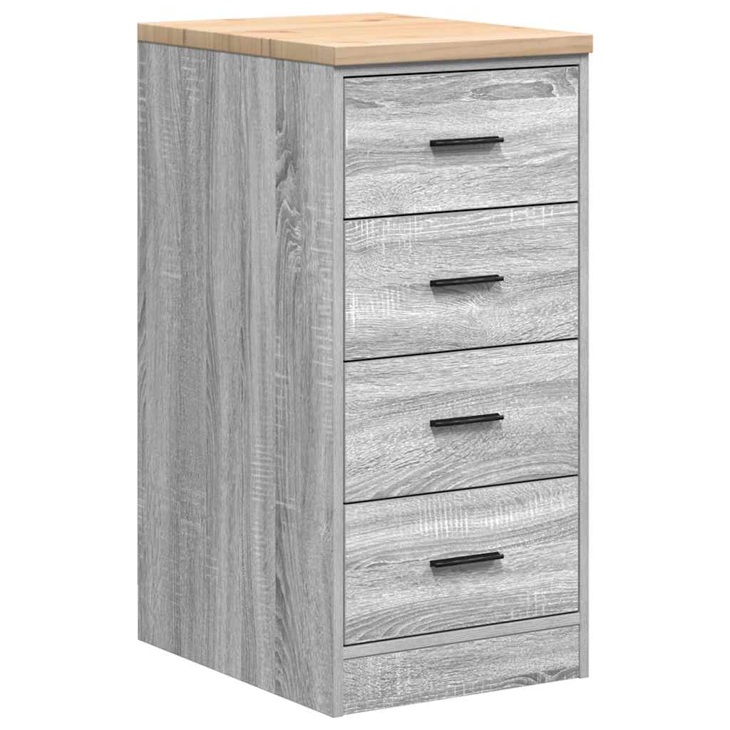 Armadietto per Garage Grigio Sonoma 40x51x85 cm