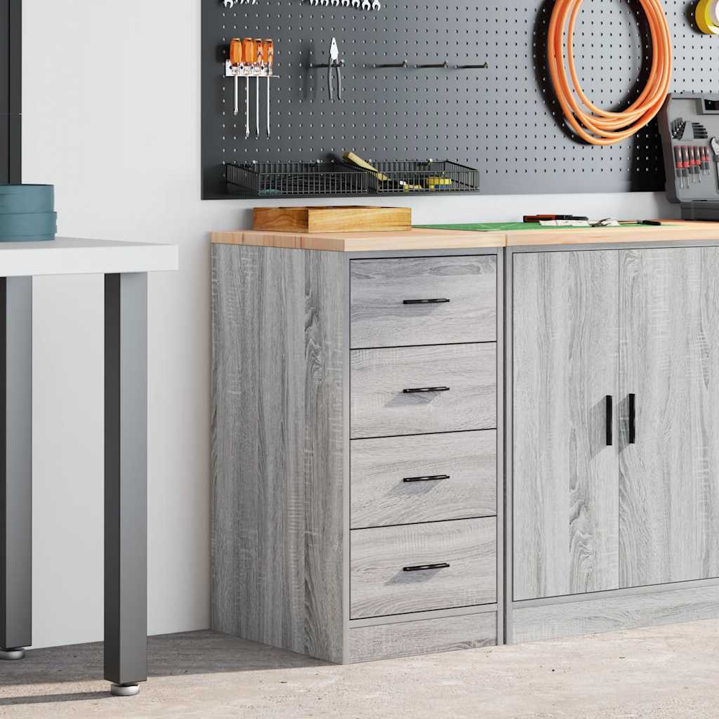 Armadietto per Garage Grigio Sonoma 40x51x85 cm