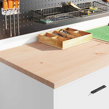 Armadietto da Garage Bianco 60x51x85 cm Legno Massello di Pino
