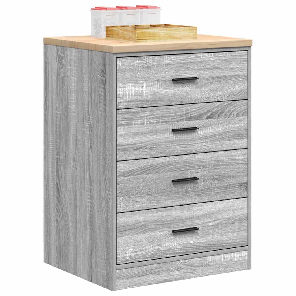 Armadietto da Garage Grigio Sonoma 60x51x85 cm