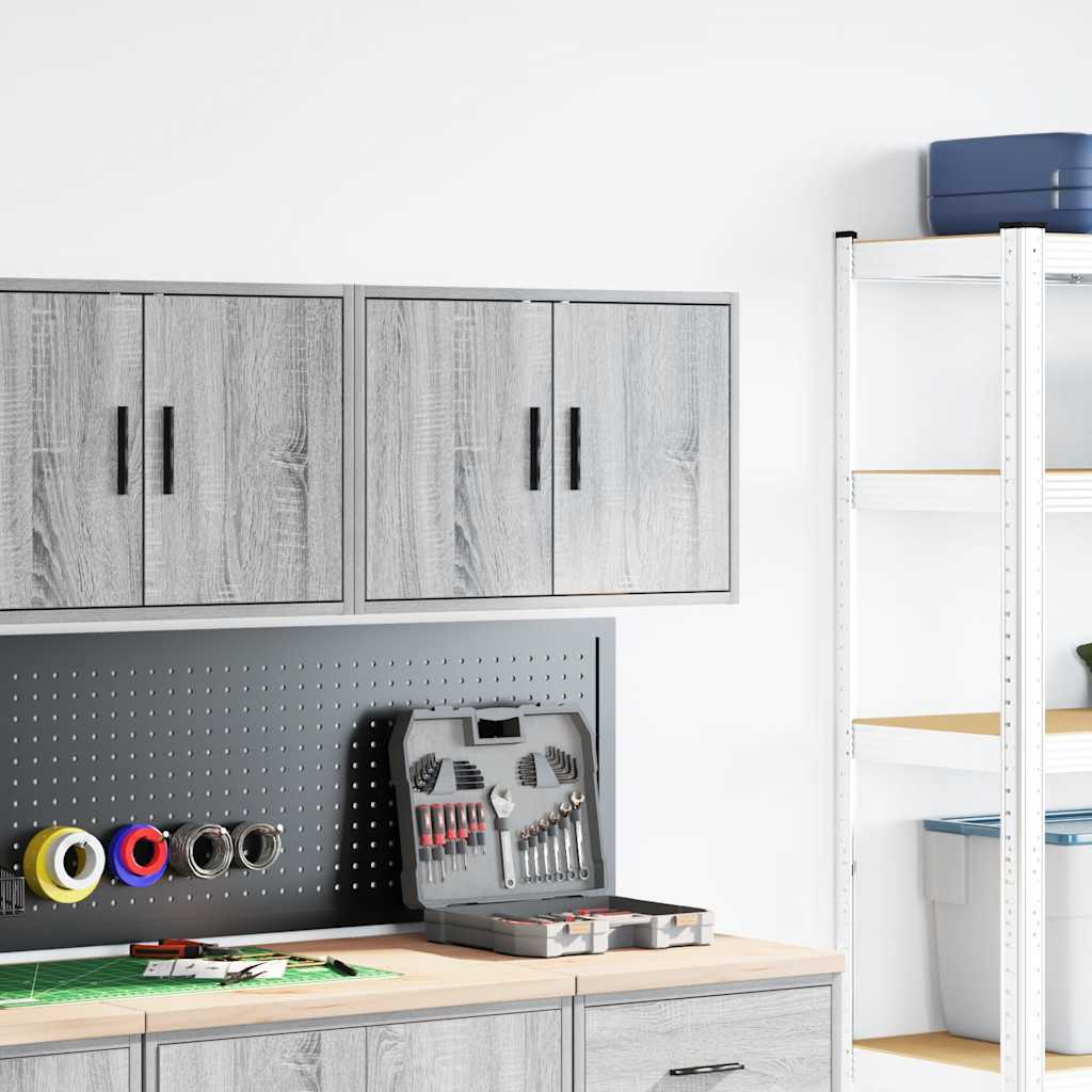 Pensile per Garage Grigio Sonoma in Legno Multistrato