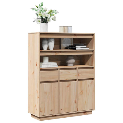 Credenza 89x34x116,5 cm in Legno Massello di Pino