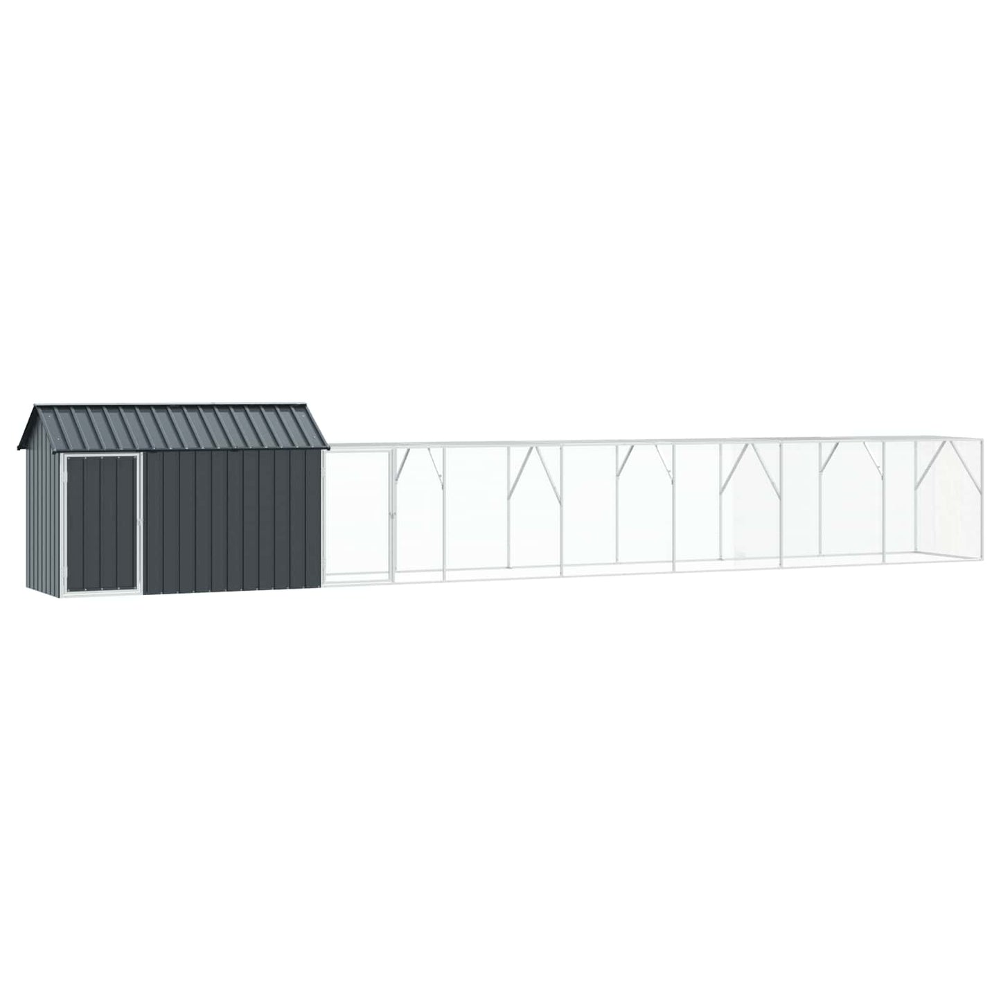 Gabbia per uccelli Antracite 821,5 x 111 x 142 cm