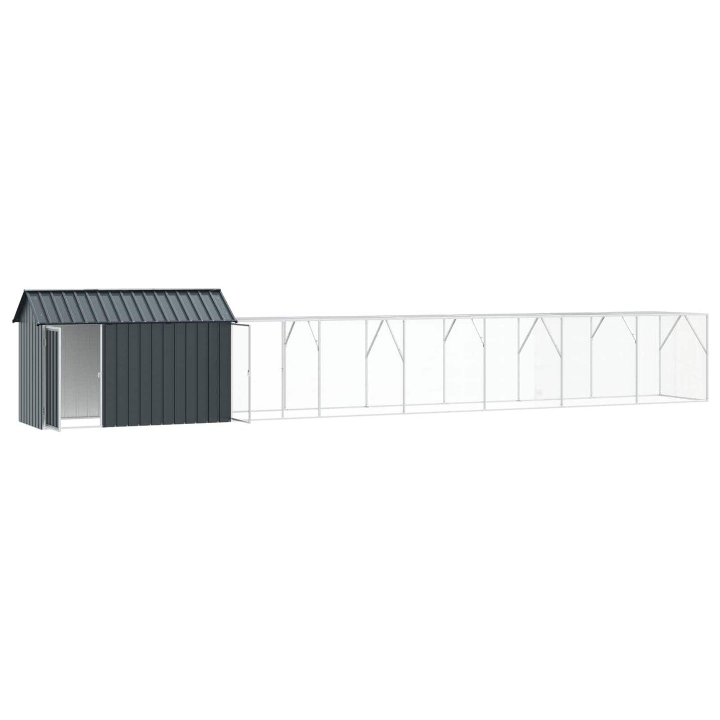 Gabbia per uccelli Antracite 821,5 x 111 x 142 cm