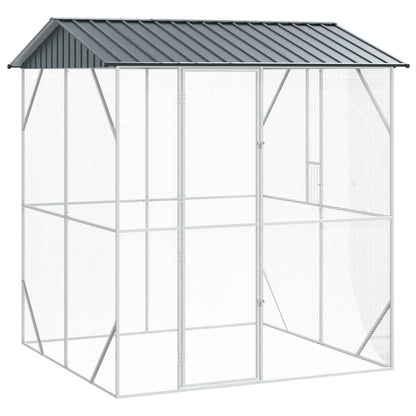 Gabbia per uccelli Antracite 215 x 208 x 247 cm Acciaio zincato