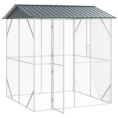 Gabbia per uccelli Antracite 215 x 208 x 247 cm Acciaio zincato