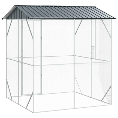Gabbia per uccelli Antracite 215 x 208 x 247 cm Acciaio zincato