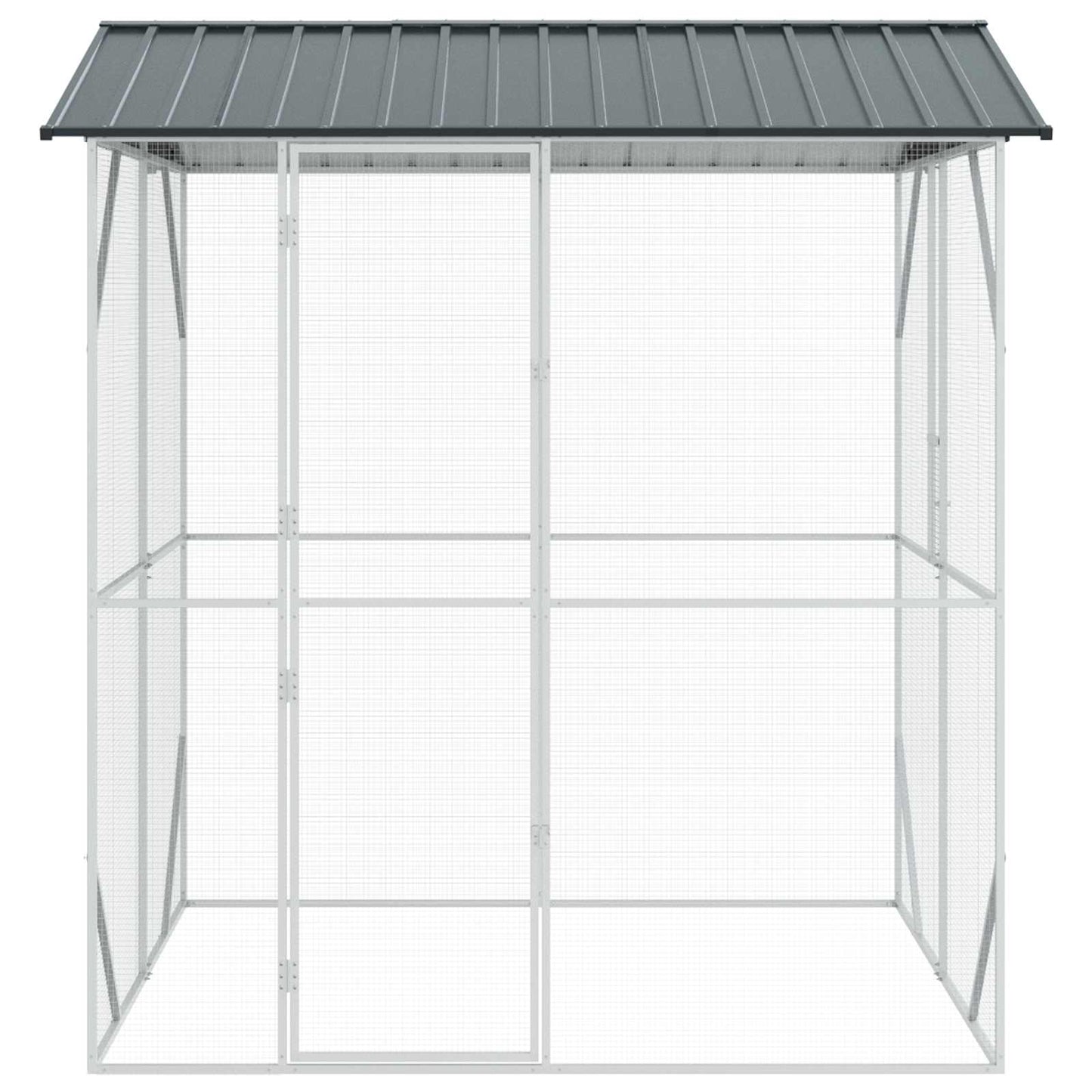 Gabbia per uccelli Antracite 215 x 208 x 247 cm Acciaio zincato