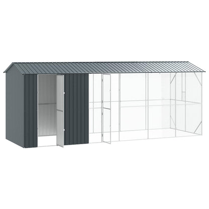 Gabbia per uccelli Antracite 645 x 208 x 247 cm Acciaio zincato