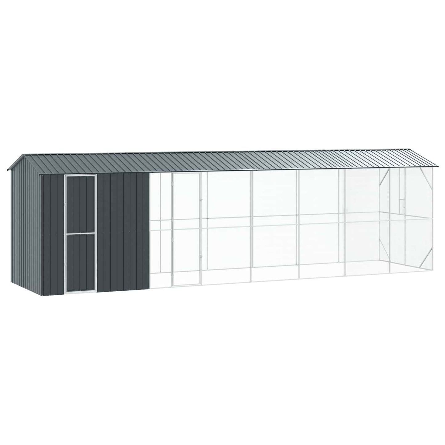 Gabbia per uccelli Antracite 860 x 208 x 247 cm Acciaio zincato