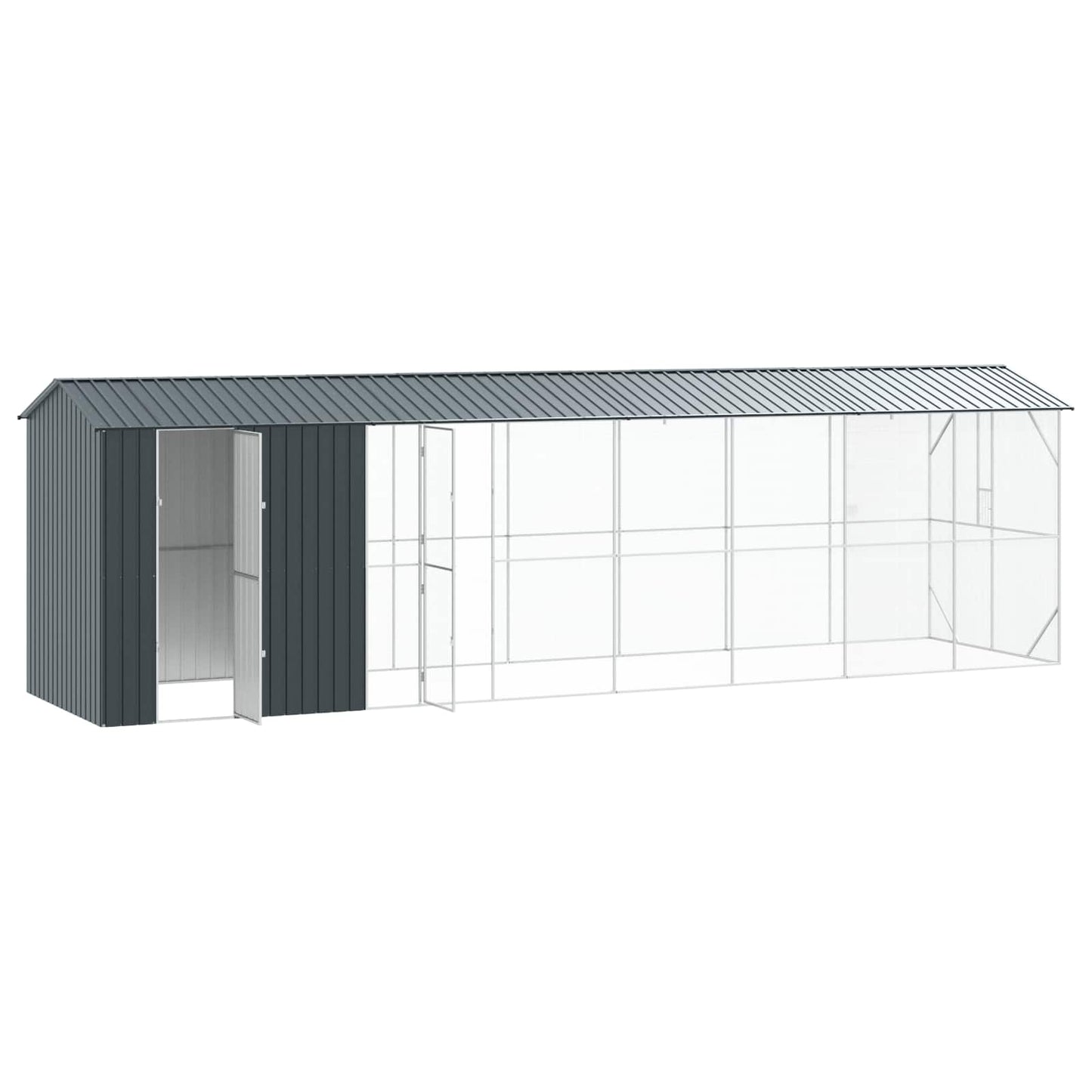Gabbia per uccelli Antracite 860 x 208 x 247 cm Acciaio zincato