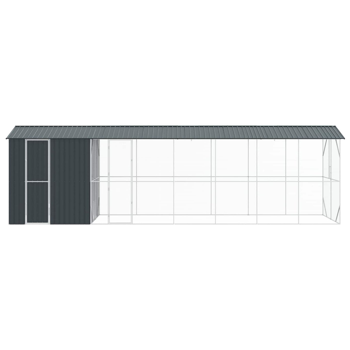 Gabbia per uccelli Antracite 860 x 208 x 247 cm Acciaio zincato
