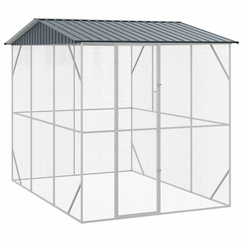 Gabbia per uccelli Antracite 227 x 310 x 247 cm Acciaio zincato