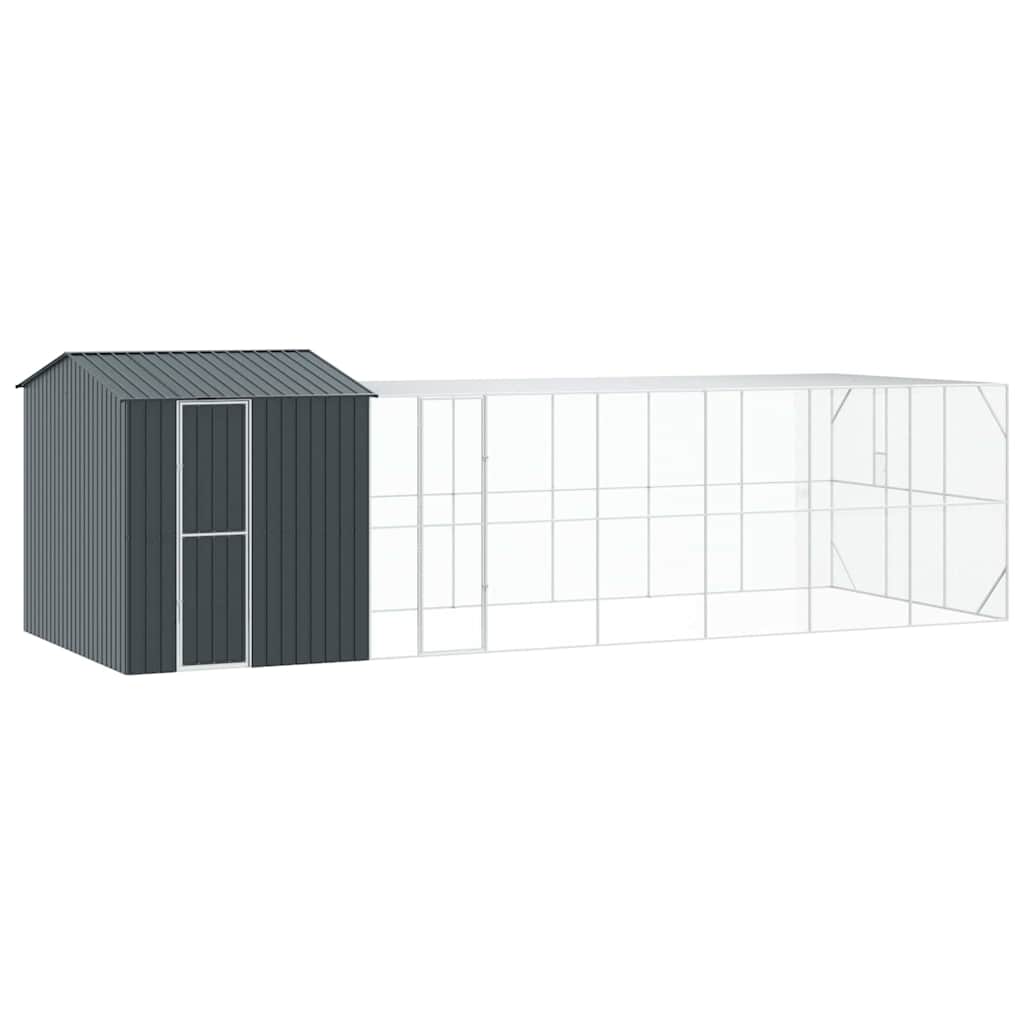 Gabbia per uccelli Antracite 845 x 304 x 247 cm Acciaio zincato