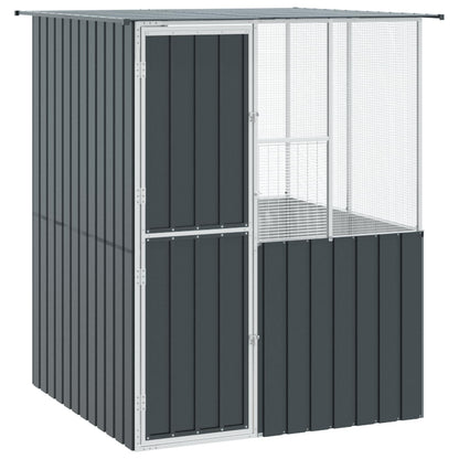 Gabbia per uccelli Antracite 165 x 165 x 200 cm Acciaio zincato