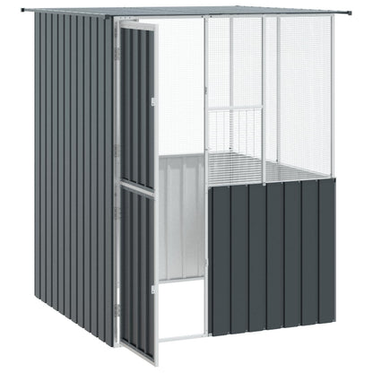 Gabbia per uccelli Antracite 165 x 165 x 200 cm Acciaio zincato