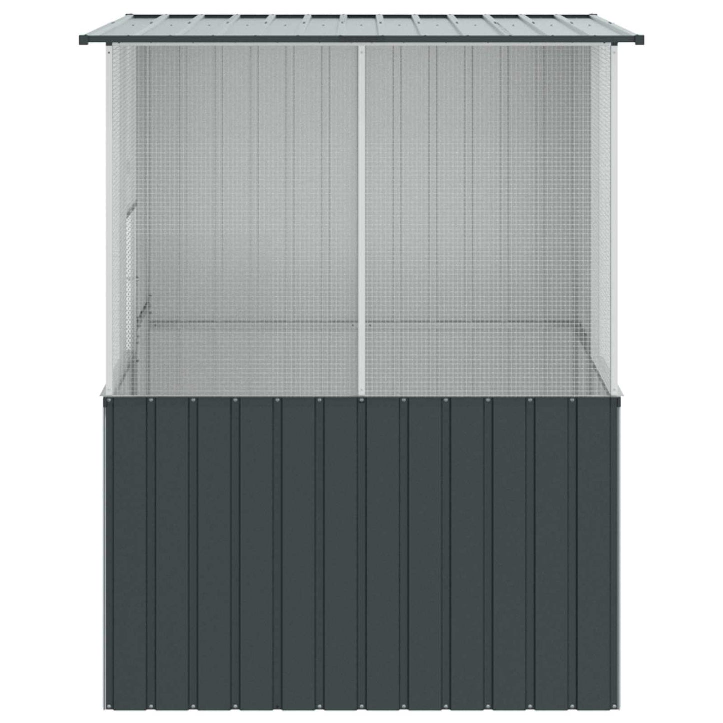 Gabbia per uccelli Antracite 165 x 165 x 200 cm Acciaio zincato