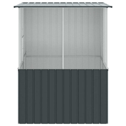 Gabbia per uccelli Antracite 165 x 165 x 200 cm Acciaio zincato