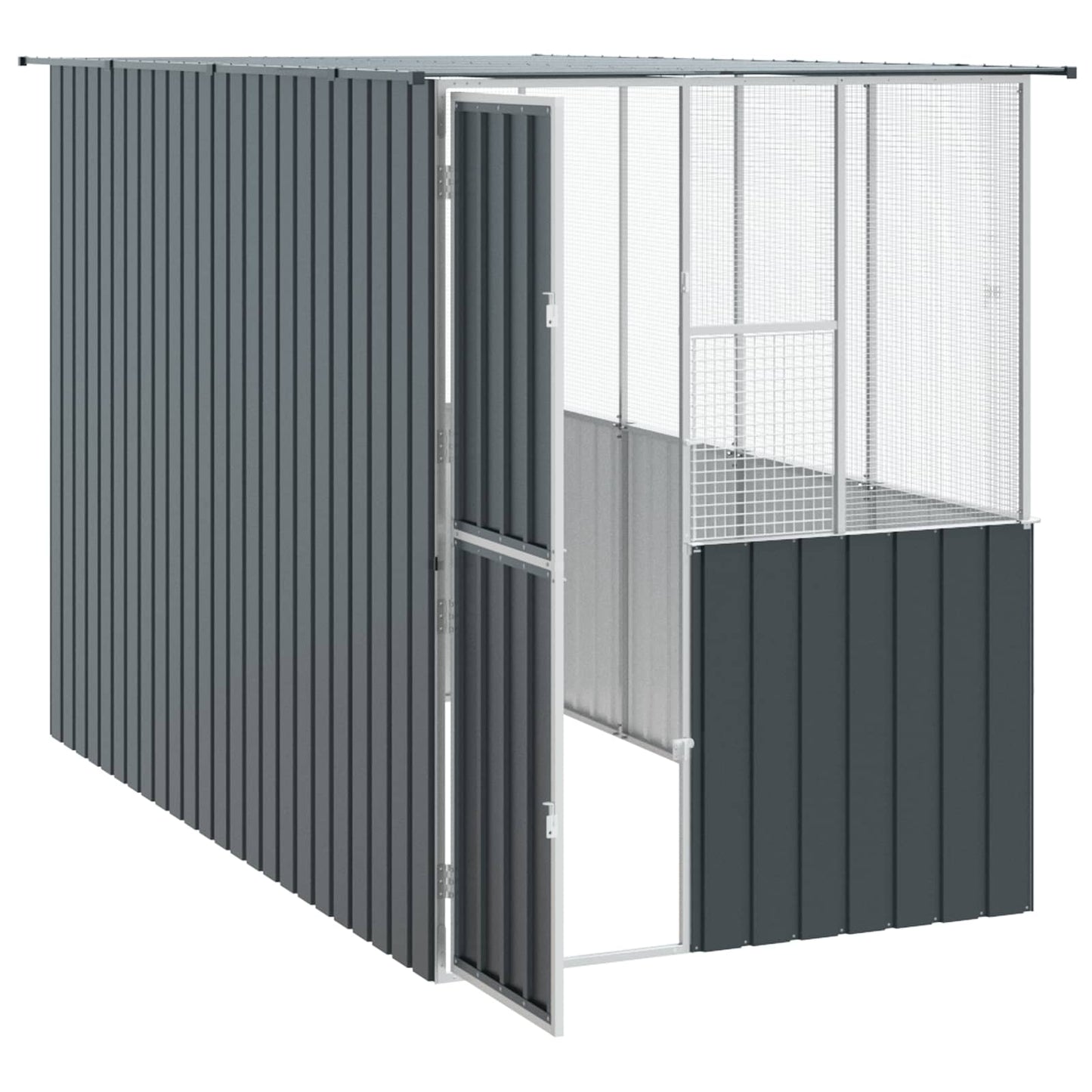 Gabbia per uccelli Antracite 165 x 318 x 200 cm Acciaio zincato