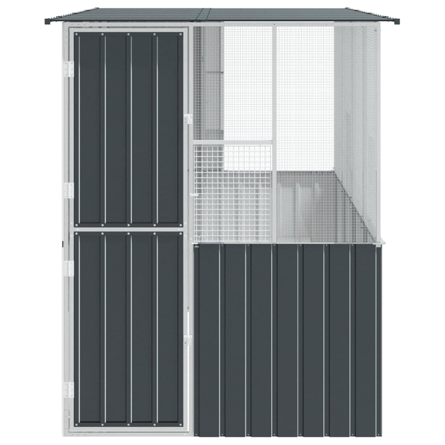 Gabbia per uccelli Antracite 165 x 318 x 200 cm Acciaio zincato