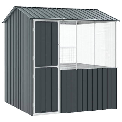 Gabbia per uccelli Antracite 215 x 209 x 230 cm Acciaio zincato