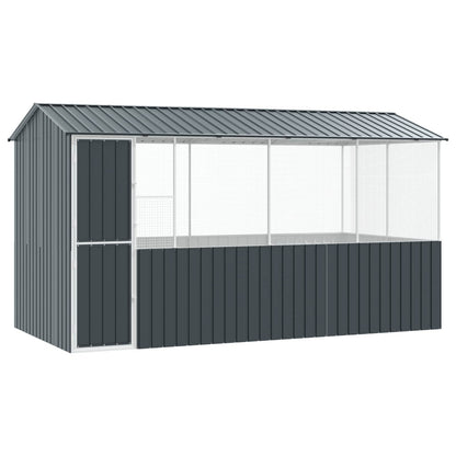 Gabbia per uccelli Antracite 410 x 210 x 230 cm Acciaio zincato