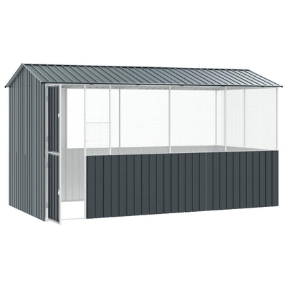 Gabbia per uccelli Antracite 410 x 210 x 230 cm Acciaio zincato