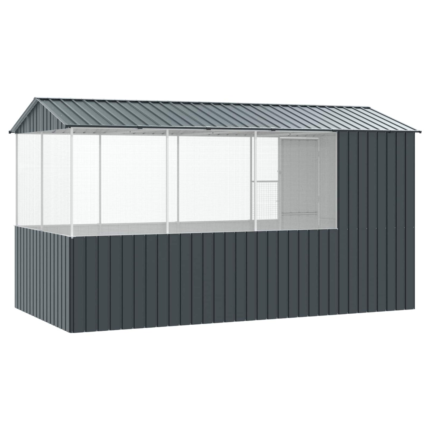 Gabbia per uccelli Antracite 410 x 210 x 230 cm Acciaio zincato