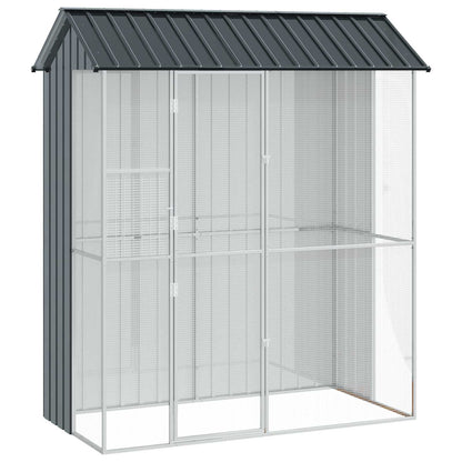 Gabbia per uccelli Antracite 215 x 110 x 247 cm Acciaio zincato