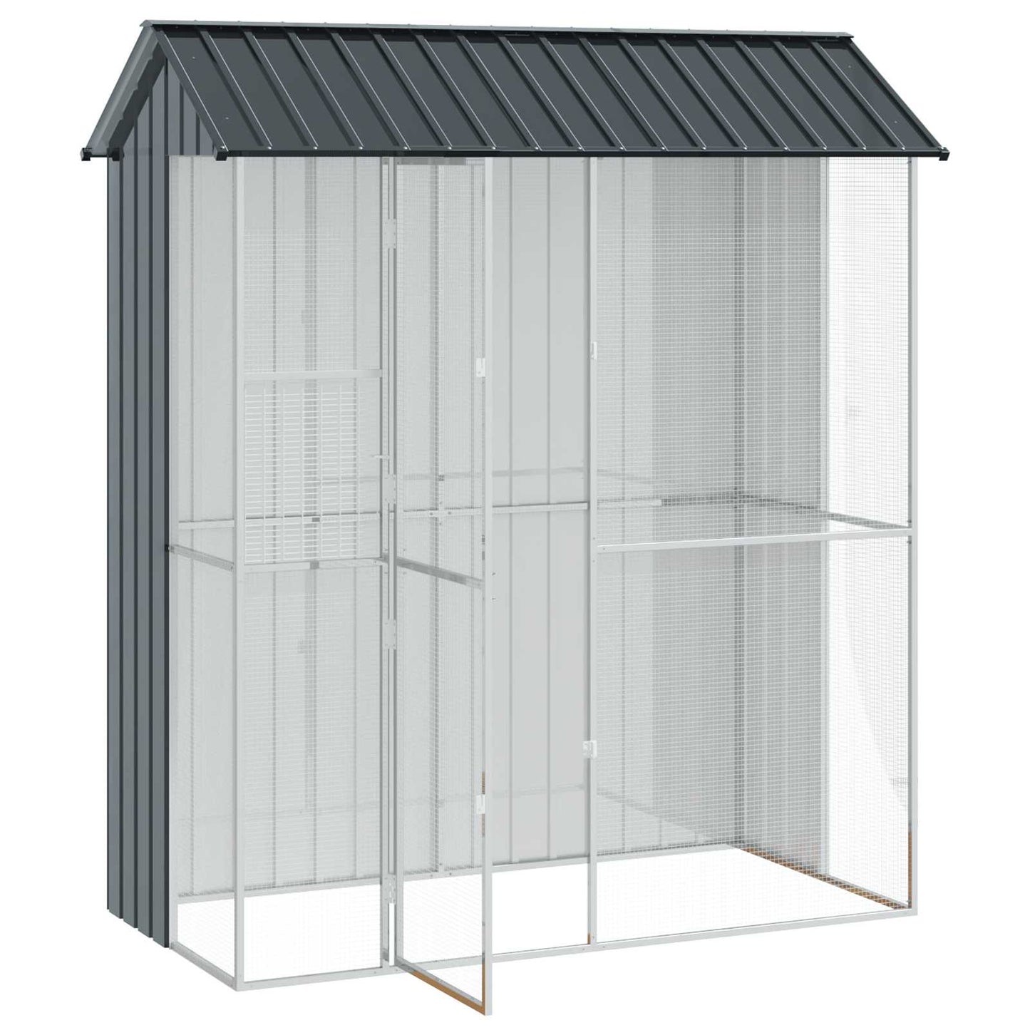 Gabbia per uccelli Antracite 215 x 110 x 247 cm Acciaio zincato