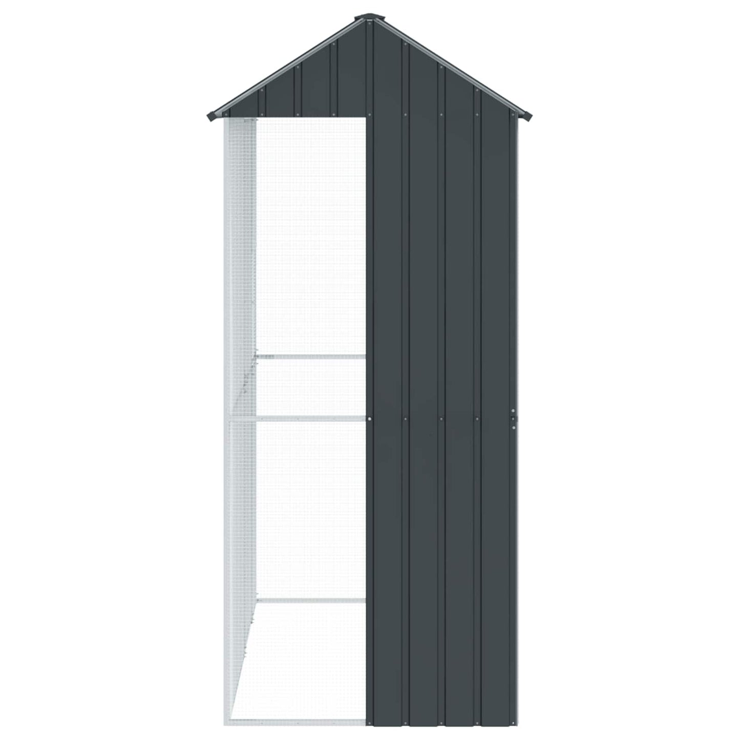 Gabbia per uccelli Antracite 215 x 110 x 247 cm Acciaio zincato