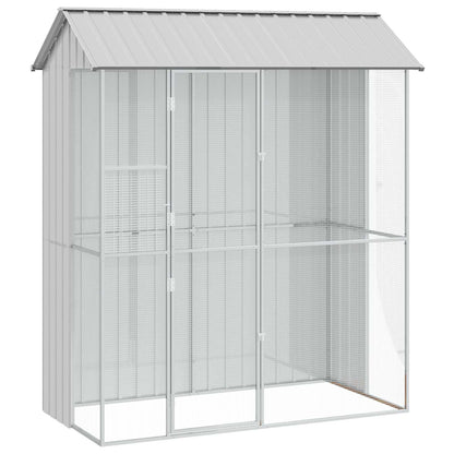 Gabbia per uccelli Grigio 215 x 110 x 247 cm Acciaio zincato