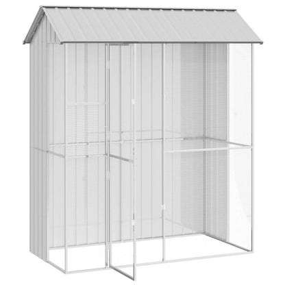Gabbia per uccelli Grigio 215 x 110 x 247 cm Acciaio zincato