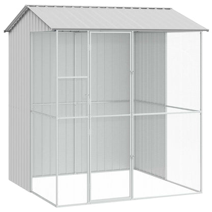 Gabbia per uccelli Grigio 215 x 210 x 247 cm Acciaio zincato