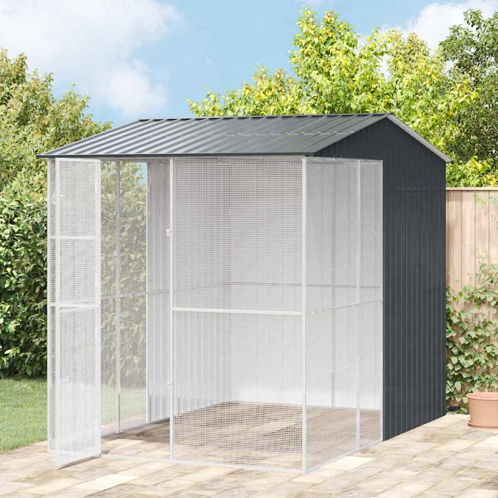 Gabbia per uccelli Antracite 215 x 310 x 247 cm Acciaio zincato